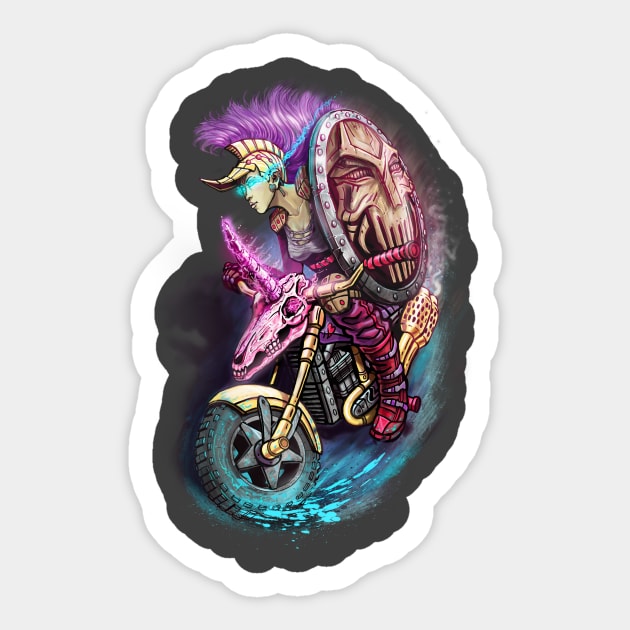 The Last Shield Maiden Sticker by Licensetoink